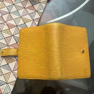 Vintage Louis Vuitton Epi Leather Yellow Agenda PM